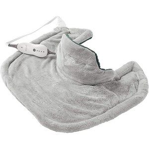 Heating Pad with Auto Shut Off and Moist Heating Option, 22 x 19", Grey